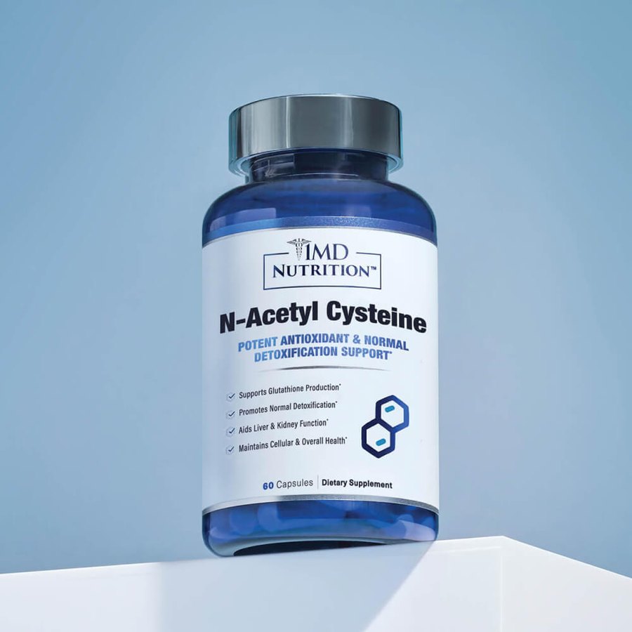 1MD Nutrition N-Acetyl Cysteine NAC supplement bottle of 60 capsules