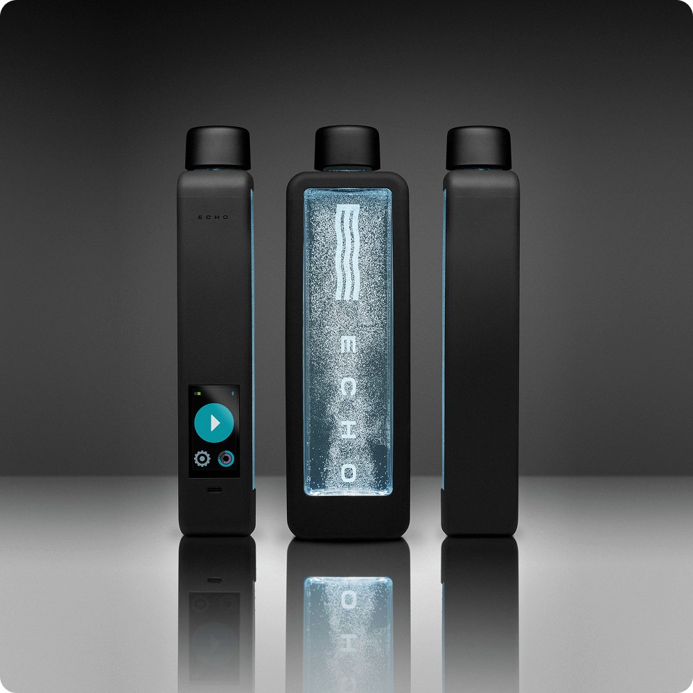 Echo Flask hydrogen water bottle by Echo Water with touch screen