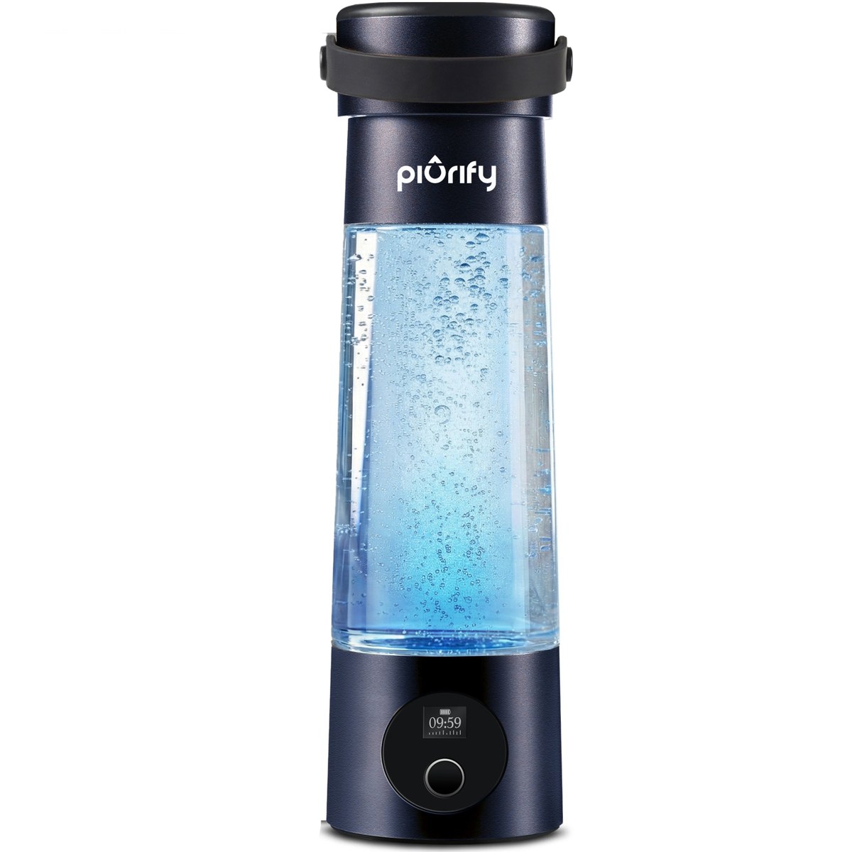 Piurify Hydrogenator hydrogen water bottle with OLED display