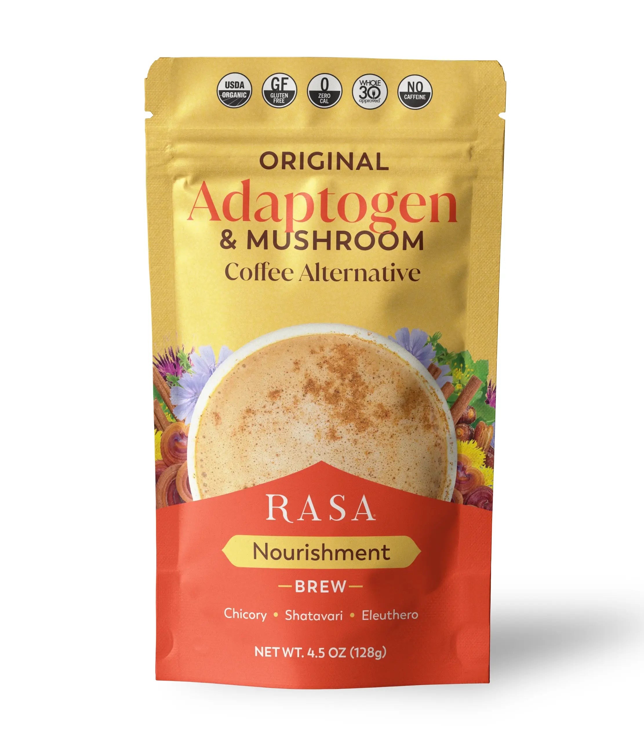 Rasa Original adaptogen and mushroom coffee alternative pouch