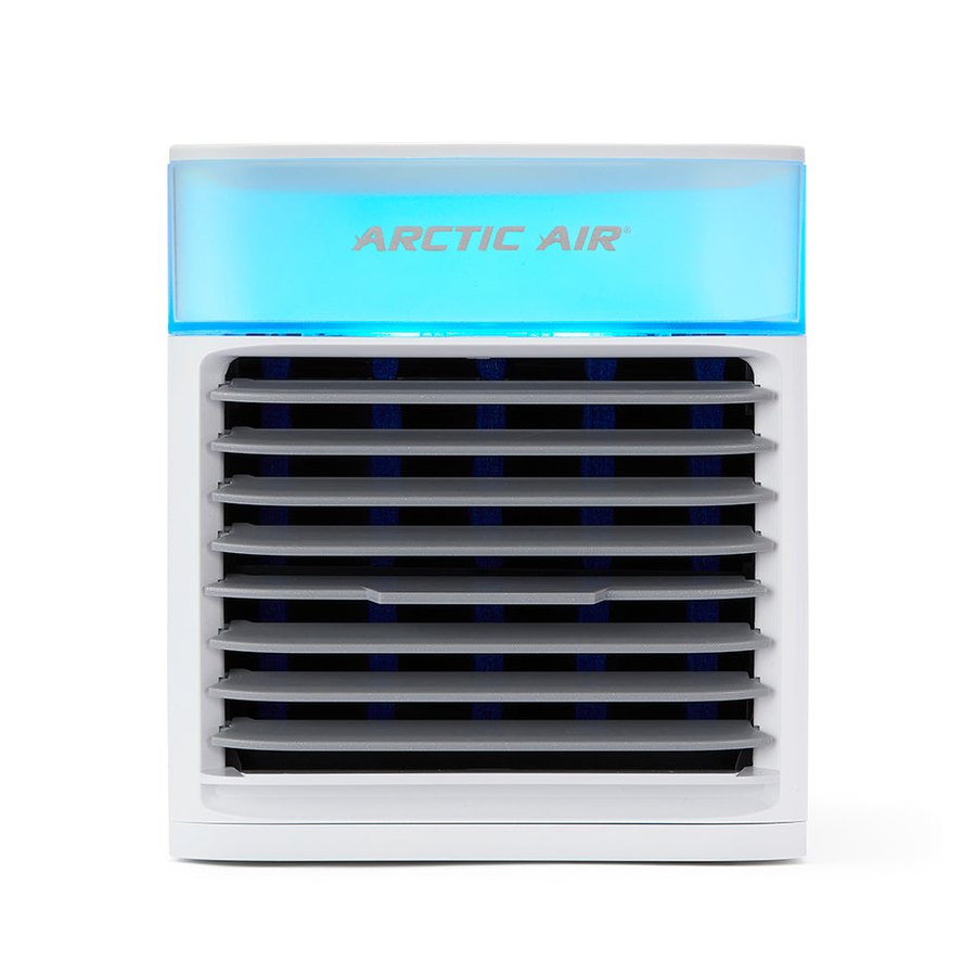 Arctic Air Pure Chill personal evaporative air cooler with a blue-lit top