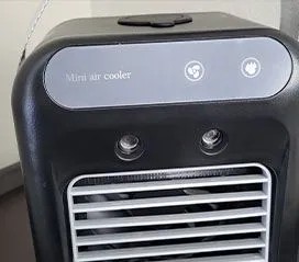 Glacier Breeze personal evaporative cooler front vents and control panel