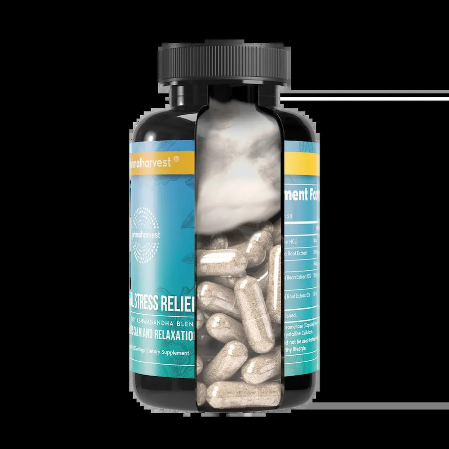 Primal Stress Relief capsules inside the bottle